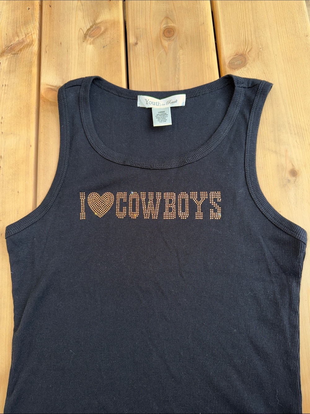 Black 'I Love Cowboys'
